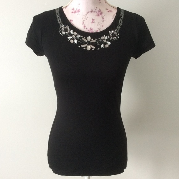 White House Black Market Tops - New White House Black Market Sequin Tee